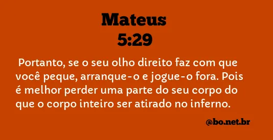 Mateus 5:29 NTLH