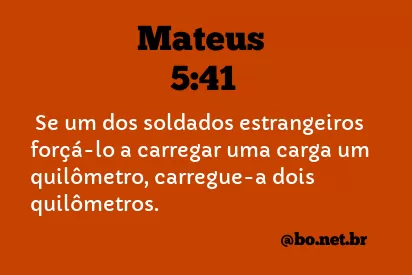 Mateus 5:41 NTLH