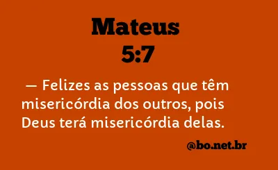 Mateus 5:7 NTLH