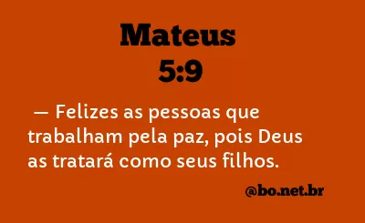 Mateus 5:9 NTLH