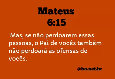 Mateus 6:15 NTLH