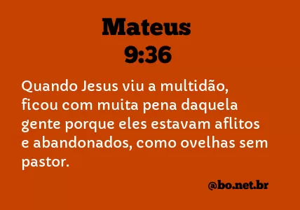Mateus 9:36 NTLH