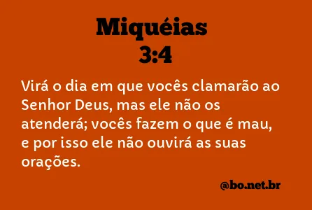 Miquéias 3:4 NTLH