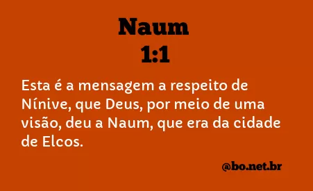 Naum 1:1 NTLH