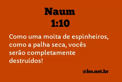 Naum 1:10 NTLH