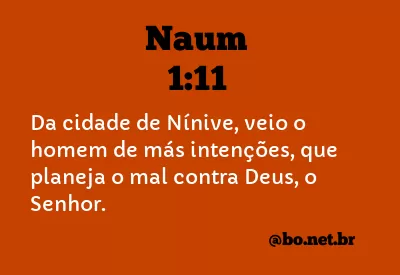 Naum 1:11 NTLH