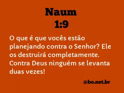 Naum 1:9 NTLH