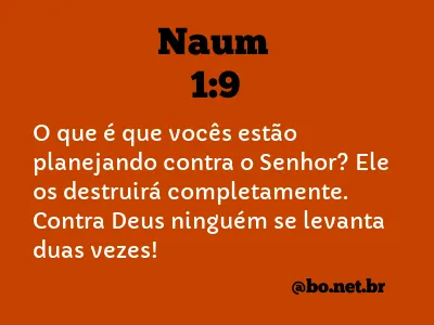 Naum 1:9 NTLH