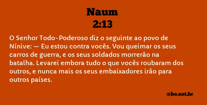 Naum 2:13 NTLH