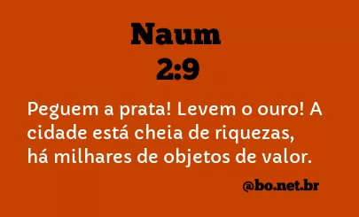 Naum 2:9 NTLH