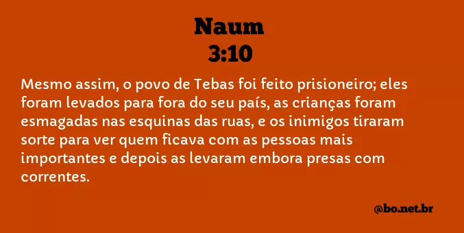 Naum 3:10 NTLH