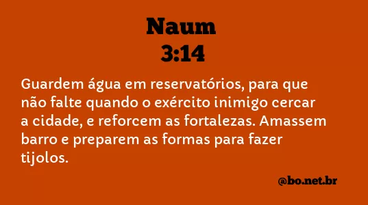 Naum 3:14 NTLH