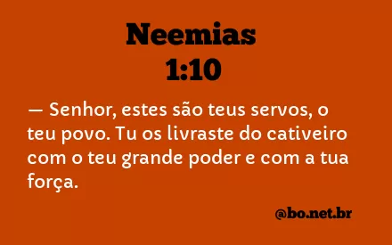 Neemias 1:10 NTLH