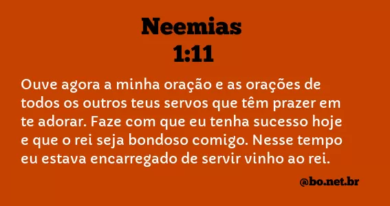 Neemias 1:11 NTLH