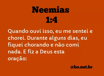 Neemias 1:4 NTLH