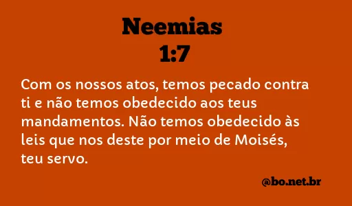 Neemias 1:7 NTLH