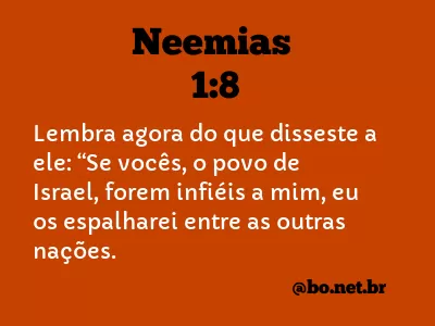 Neemias 1:8 NTLH