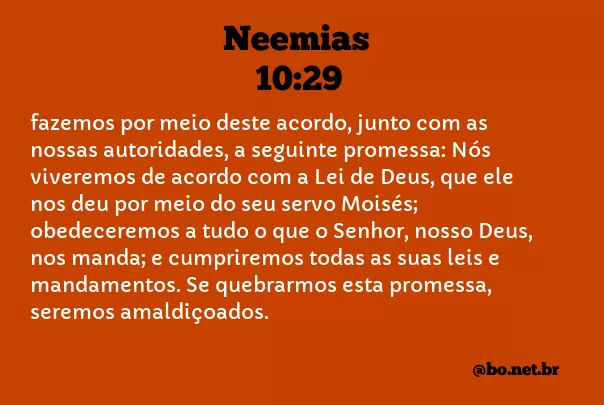 Neemias 10:29 NTLH