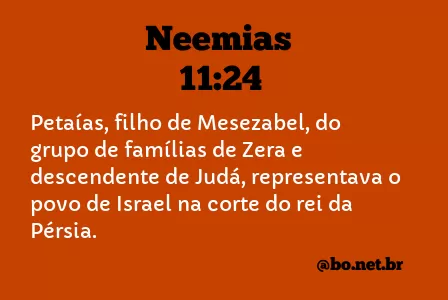 Neemias 11:24 NTLH