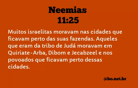 Neemias 11:25 NTLH