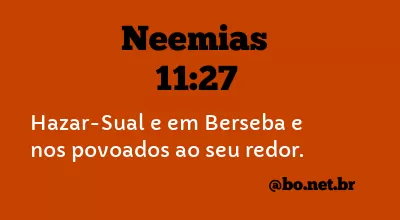 Neemias 11:27 NTLH