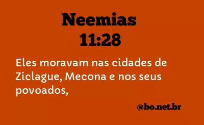 Neemias 11:28 NTLH