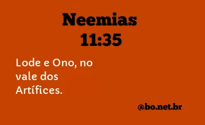 Neemias 11:35 NTLH
