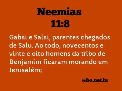 Neemias 11:8 NTLH