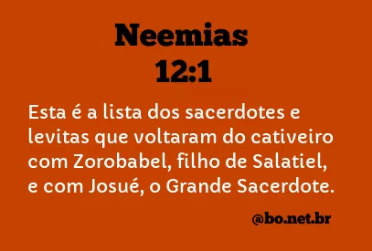 Neemias 12:1 NTLH