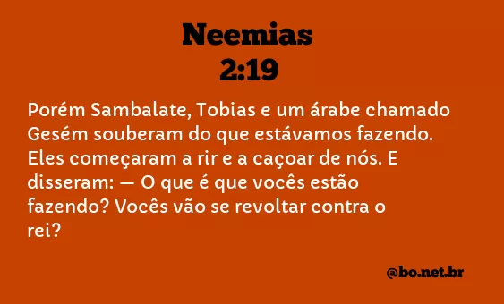 Neemias 2:19 NTLH