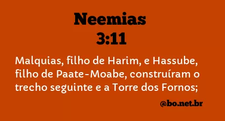 Neemias 3:11 NTLH