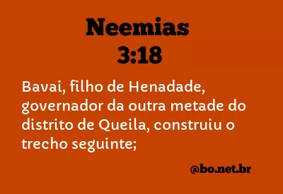 Neemias 3:18 NTLH