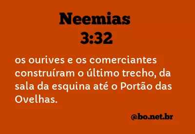 Neemias 3:32 NTLH