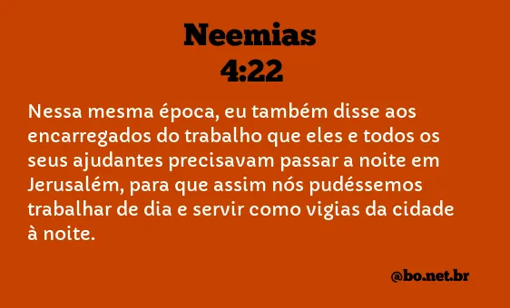 Neemias 4:22 NTLH