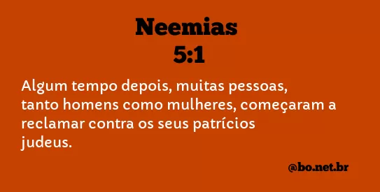 Neemias 5:1 NTLH