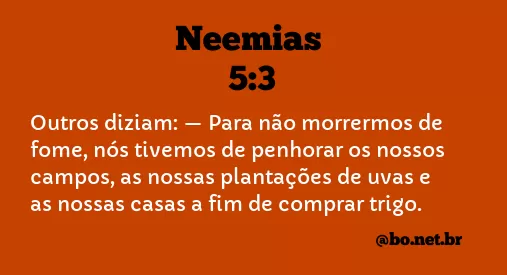 Neemias 5:3 NTLH