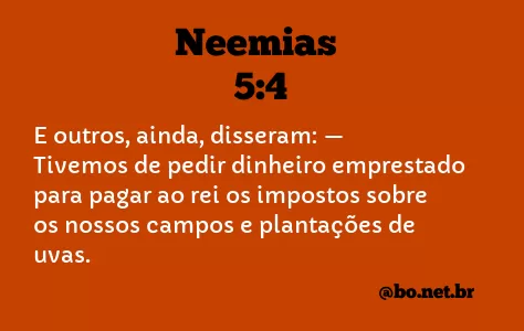 Neemias 5:4 NTLH
