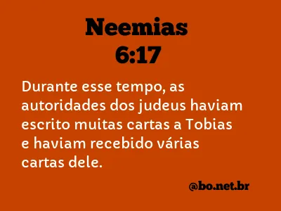 Neemias 6:17 NTLH