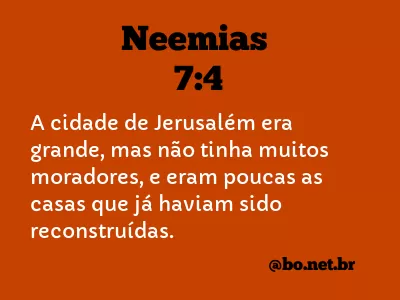 Neemias 7:4 NTLH