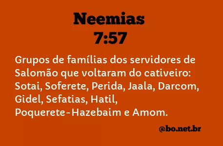 Neemias 7:57 NTLH