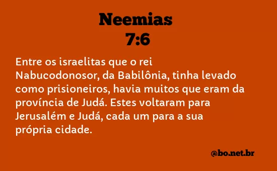 Neemias 7:6 NTLH