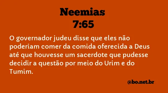 Neemias 7:65 NTLH