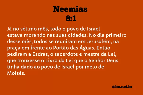 Neemias 8:1 NTLH