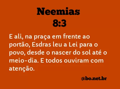 Neemias 8:3 NTLH