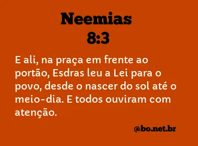 Neemias 8:3 NTLH