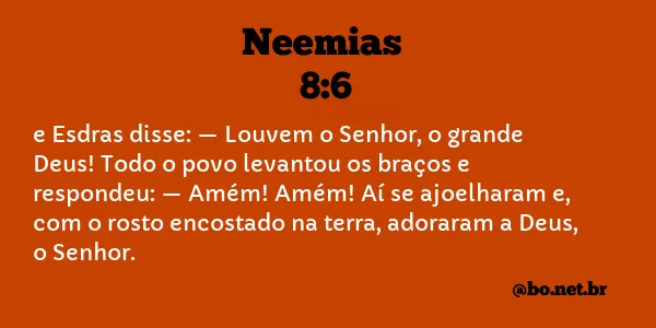 Neemias 8:6 NTLH