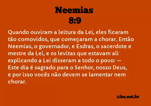 Neemias 8:9 NTLH