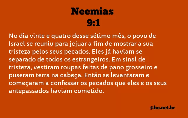 Neemias 9:1 NTLH