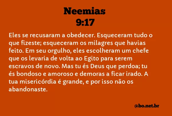 Neemias 9:17 NTLH