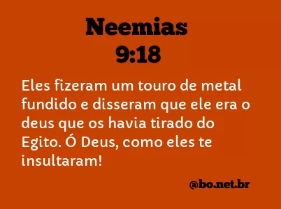 Neemias 9:18 NTLH